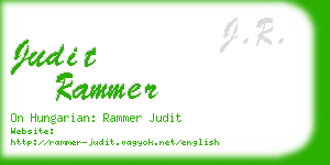 judit rammer business card